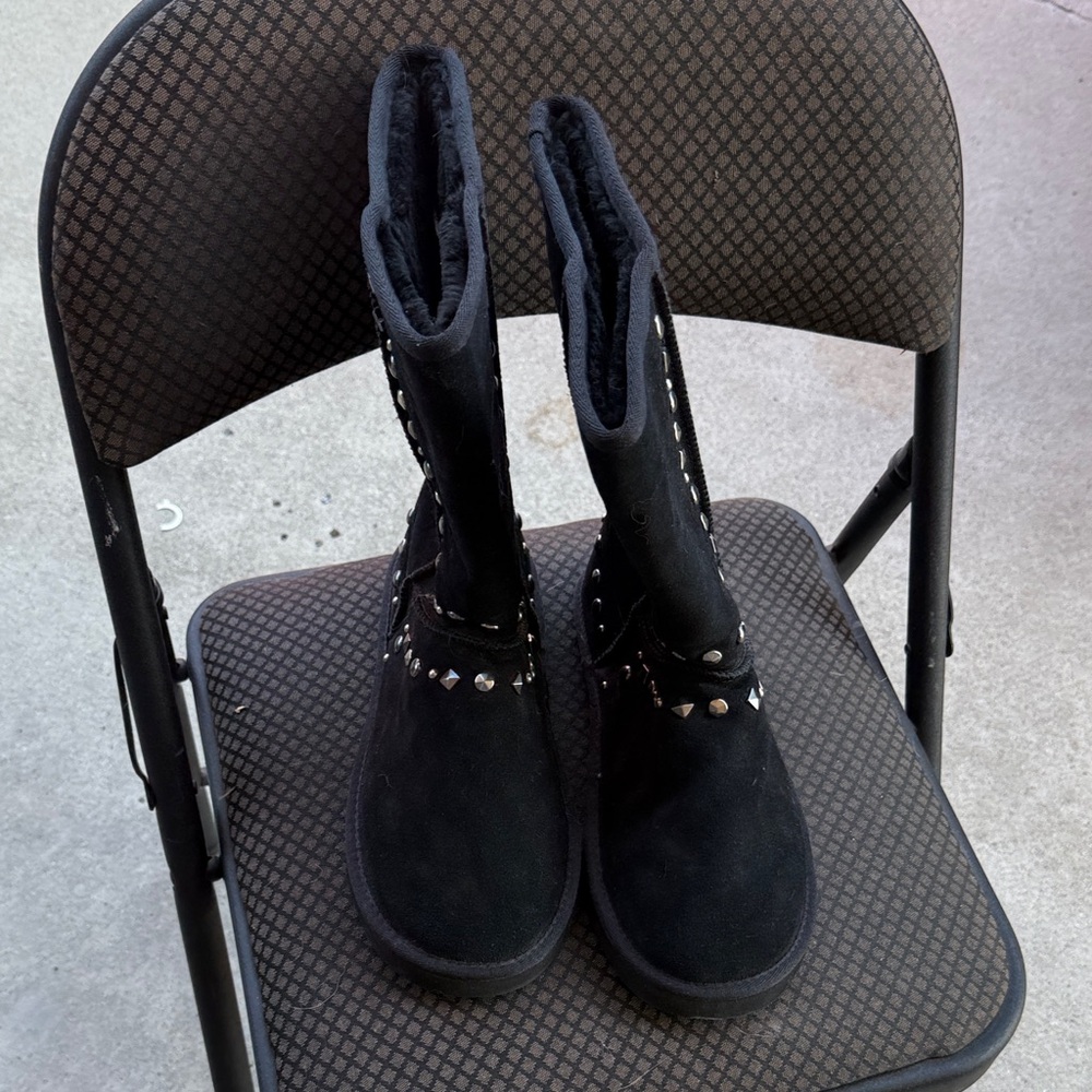 Style & Co. Black Studded Winter Boots